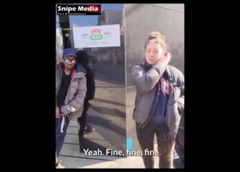 The moment a migrant man caught harassing women in Manchester City Centre is arrested