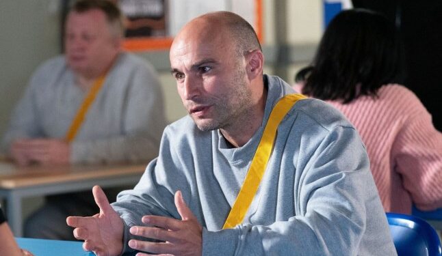 Why is Teddy Mitchell in prison in EastEnders and what did he do?
