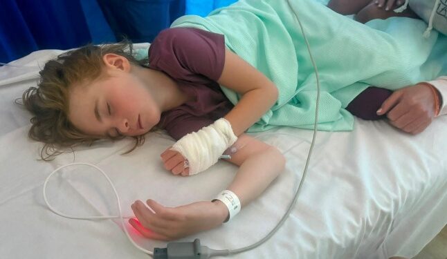 Girl, 8, hospitalised with infection after swallowing sea water on family trip