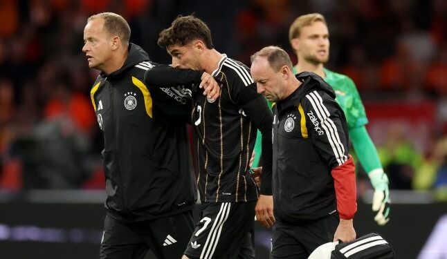 Arsenal forward Kai Havertz suffers injury during Germany vs Netherlands