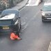 Moment Range Rover rolls down hill and crushes recovery worker